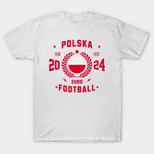 Polska Euro Football Fan T-Shirt by Kicosh